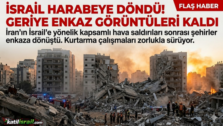 İran, İsrail’i harabeye çevirdi