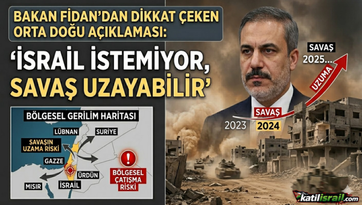 Bakan Fidan’dan dikkat çeken açıklama: İsrail istemiyor, savaş uzayabilir