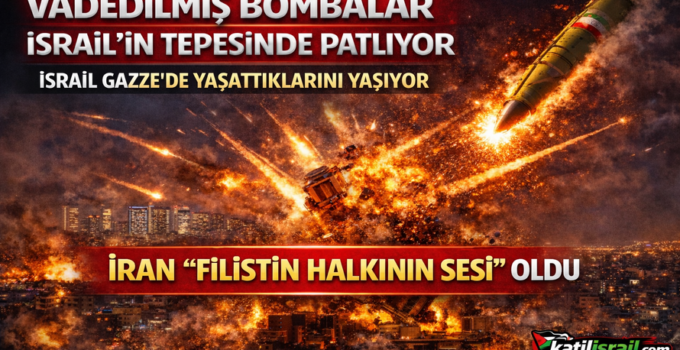 Vadedilmiş bombalar İSRAİL’in tepesinde patlıyor. İRAN Filistin’lilerinde İntikamını Alıyor.