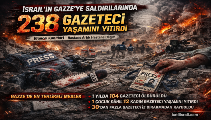 “Gerçeği Yazdılar, Hedef Oldular: Katil İsrail Ordusu Gazze’de 238 Gazeteci Katletti ”