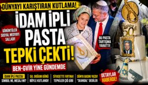 Ben Gvir doğum günü kutlamasında idam ipi figürlü pasta büyük tepki çekti