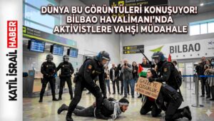 İspanya’daki Bilbao Havalimanı’nda Küresel Sumud Filosu aktivistlerini karşılayan gruba polis müdahale etti. Olaylarda 4 kişi gözaltına alındı.