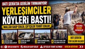 Filistin’de Yeni Kriz: Yerleşimci Saldırıları Alarm Veriyor