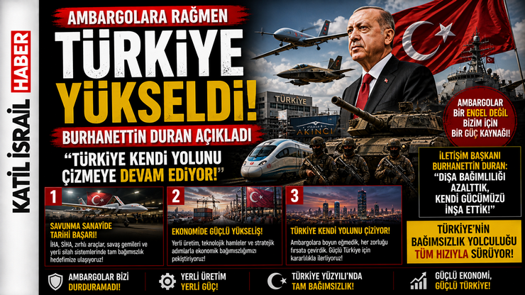 Ambargolara Rağmen Türkiye Yükseldi! Burhanettin Duran’dan Dikkat Çeken Açıklama