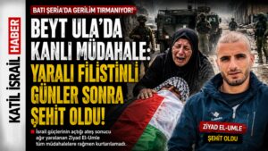 Batı Şeria'da iki gün önce vurulan Ziyad El-Umle şehit oldu. Beytlahim'de 15 eve yıkım tebligatı yapılırken, 7 Ekim'den bu yana acı bilanço ağırlaşıyor.